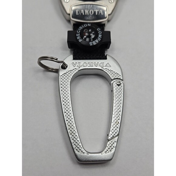 Dakota Quartz Clip Carabiner Watch Compass Black Dial Luminous 100ft New Battery - Picture 3 of 9